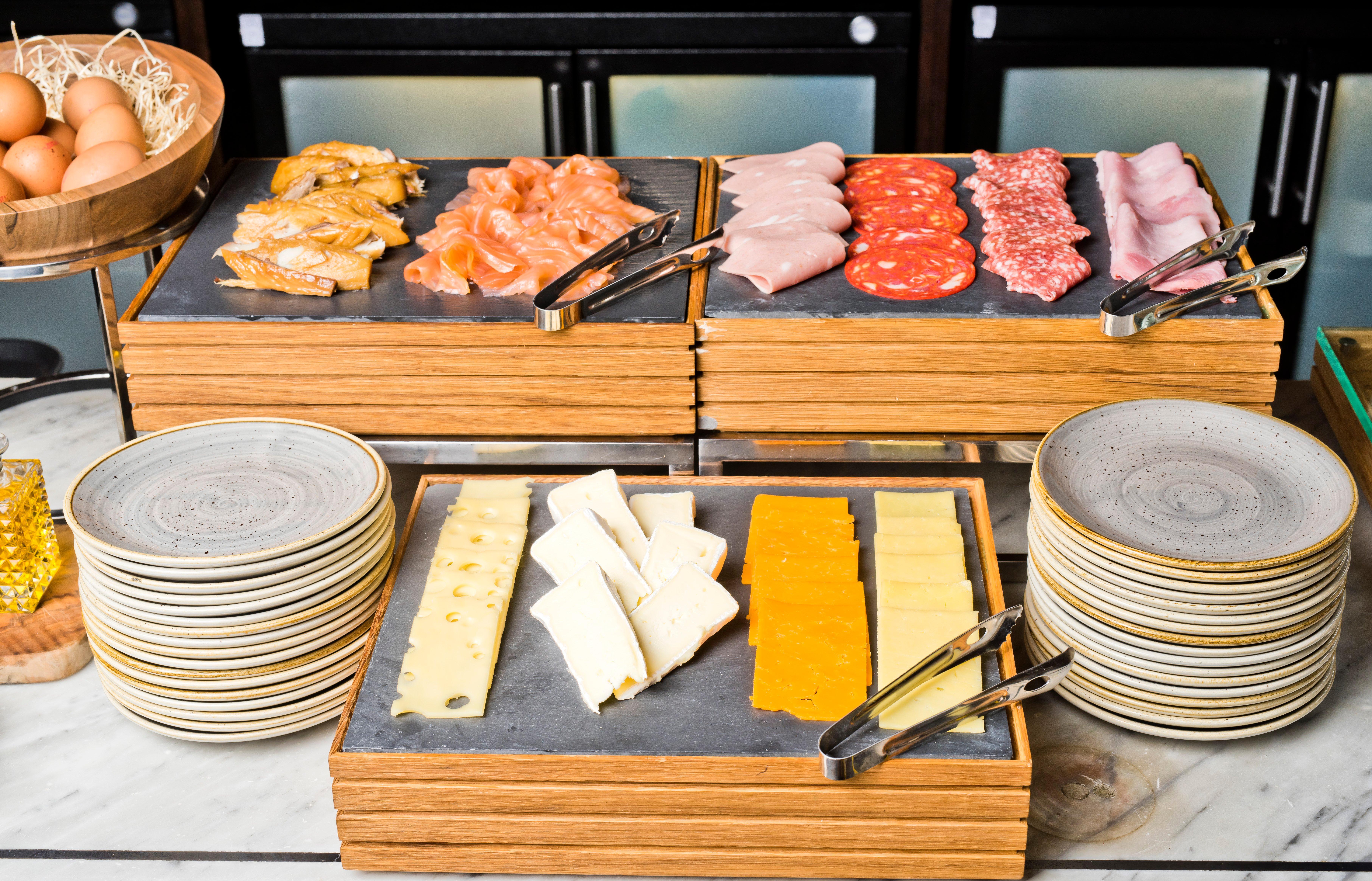 Intercontinental Edinburgh The George By Ihg Hotel Kültér fotó A selection of cold cuts and cheese